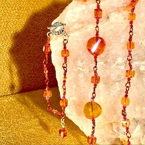 Swarovski Crystal WireWrap NecklaceBraceletEarring